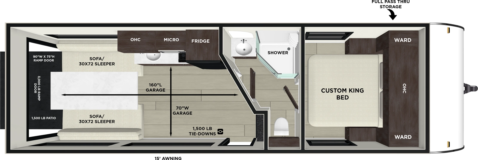 Wildwood Fsx 260RTK Floorplan